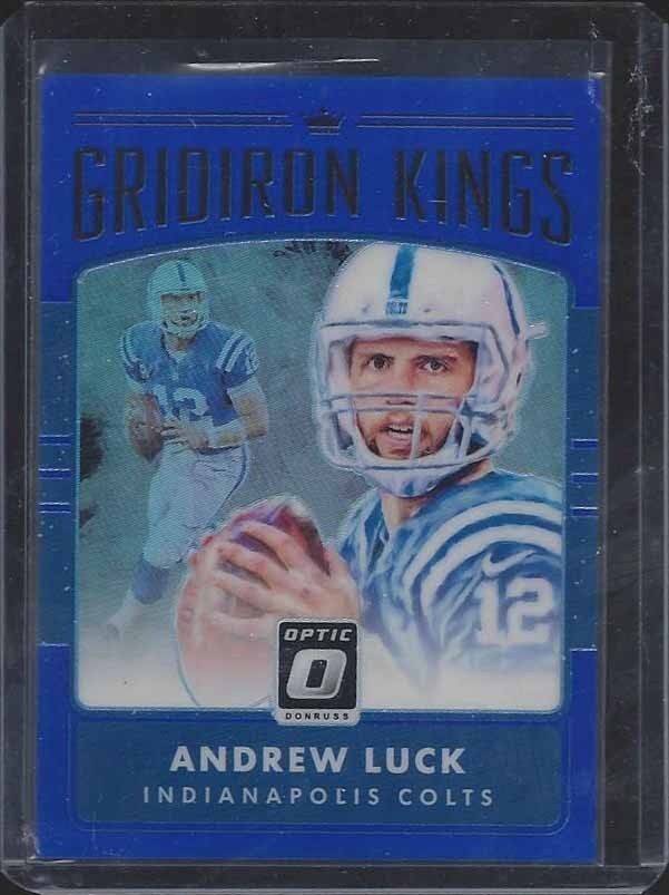 ANDREW LUCK 2016 DONRUSS OPTIC BLUE HOLO PRIZM GRIDIRON KINGS #D /149