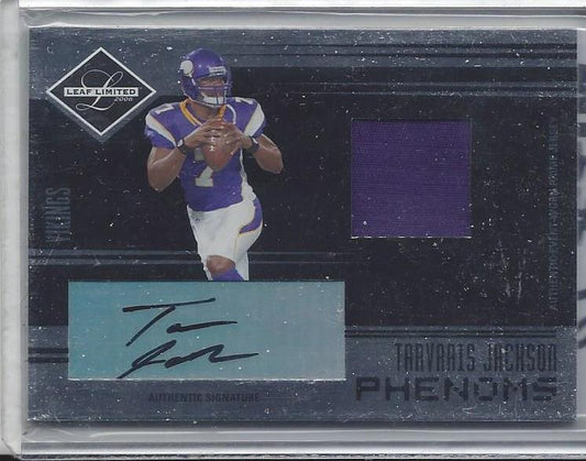 TARVARIS JACKSON 2006 LEAF LIMITED PHENOMS PATCH AUTO RC #D 35/100
