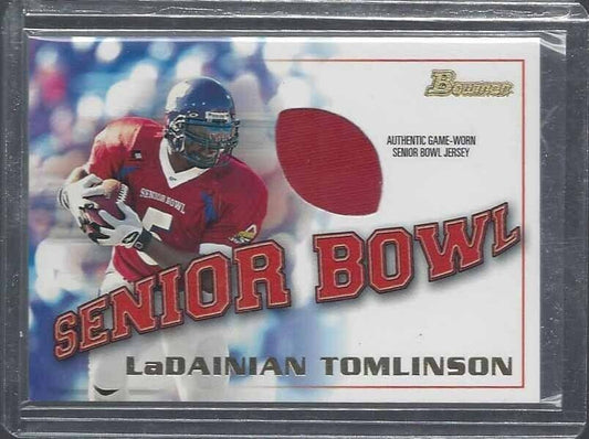 REGGIE WAYNE 2001 BOWMAN SENIOR BOWL ROOKIE JERSEY RC
