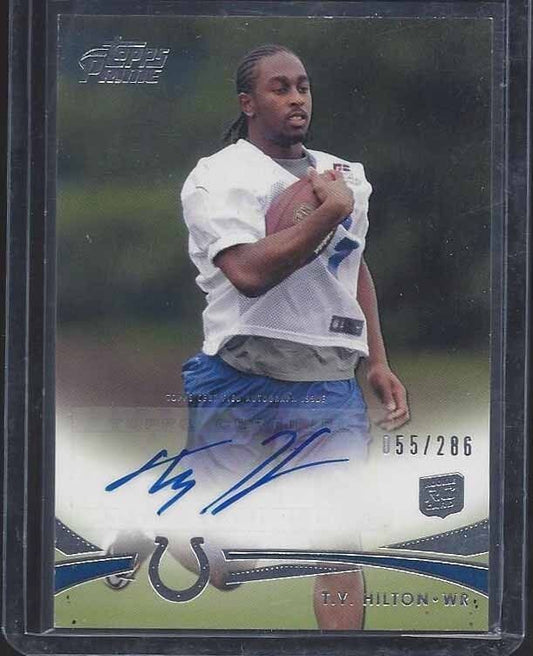 T.Y. HILTON 2012 TOPPS PRIME COLTS ROOKIE AUTO RC #D /286