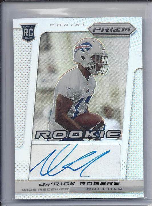 DA'RICK ROGERS 2013 PANINI PRIZM PRIZMS REFRACTOR AUTO RC #D 54/99