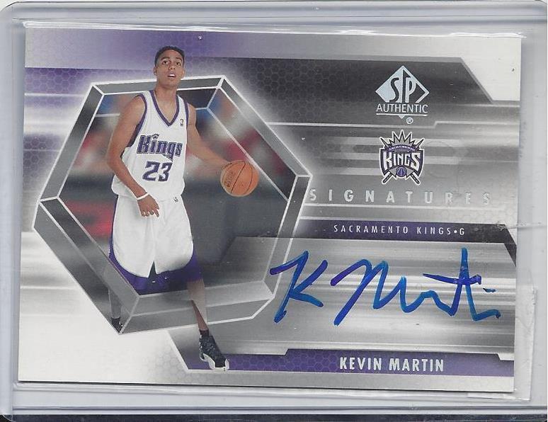 KEVIN MARTIN 2005 SP AUTHENTIC SIGNATURES ON CARD AUTO RC