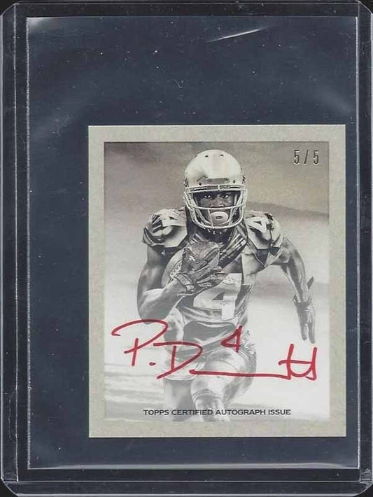 PHILLIP DORSETT 2015 BOWMAN MINI RED INK ON CARD COLTS ROOKIE AUTO RC #D 5/5
