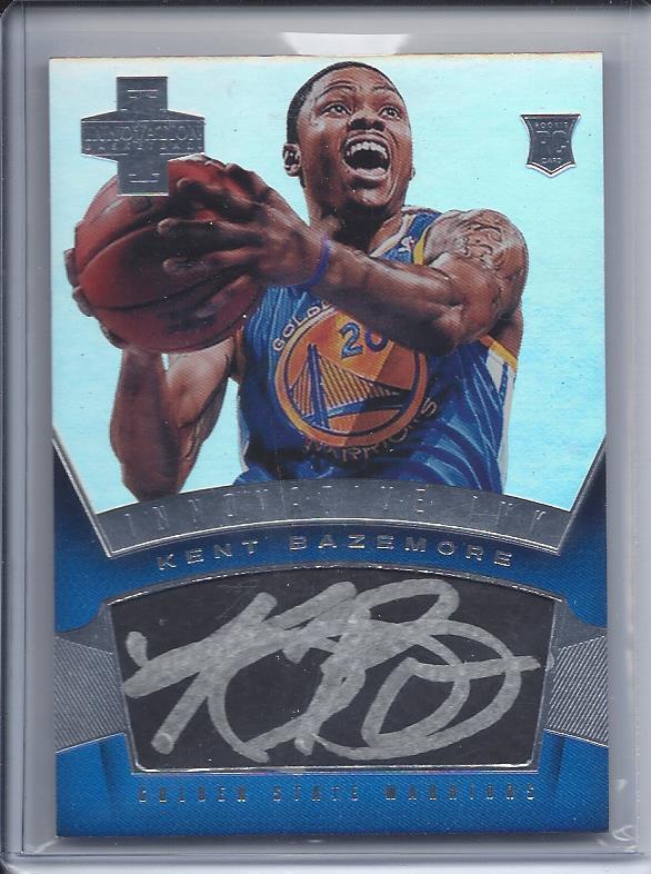 KENT BAZEMORE 2012-13 PANINI INNOVATION SILVER INK ON CARD AUTO RC #54