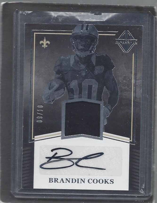 BRANDIN COOKS 2017 PANINI MAJESTIC JERSEY AUTO #D 9/10