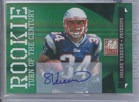SHANE VEREEN 2011 ELITE TURN OF THE CENTURY PATRIOTS AUTO RC #D 21/299