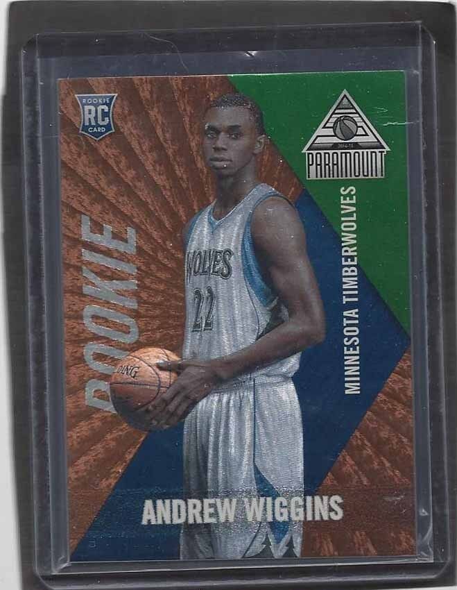 ANDREW WIGGINS 2014-15 PANINI PARAMOUNT BRONZE THICK ROOKIE RC #D /50