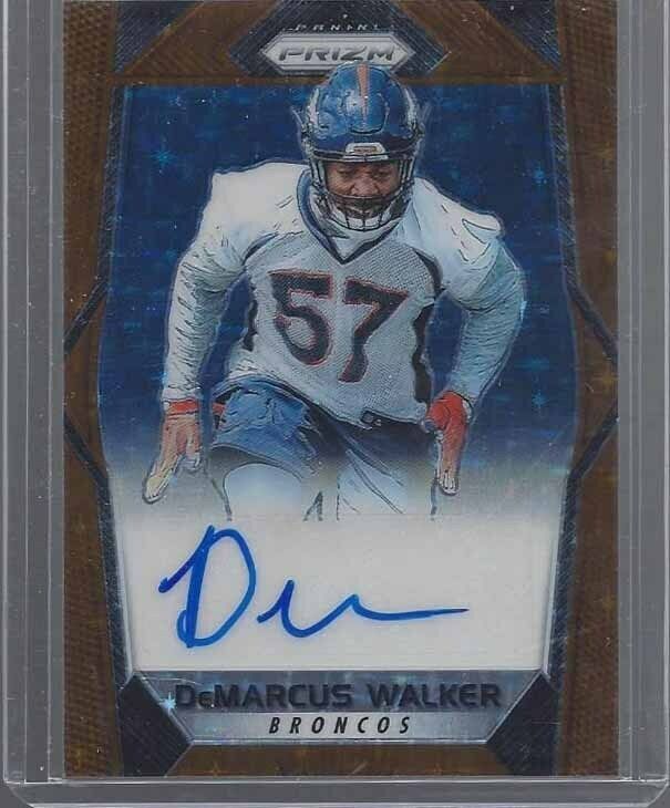 DEMARCUS WALKER 2017 PANINI PRIZM BRONZE STARS FIRST OFF THE LINE AUTO RC SP /20