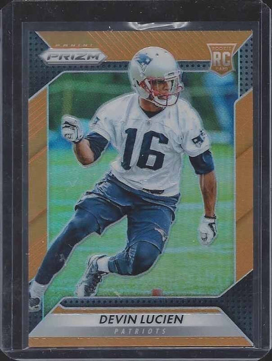 DEVIN LUCIEN 2016 PANINI PRIZM ORANGE PRIZMS REFRACTOR RC #D 299/299