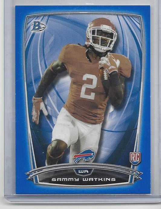 SAMMY WATKINS 2014 BOWMAN BLUE BILLS PARALLEL RC #D 315/499