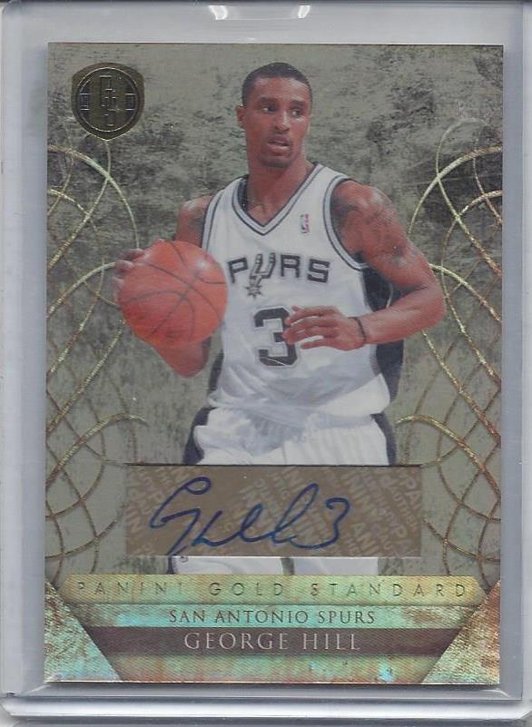 GEORGE HILL 2010-11 GOLD STANDARD SPURS AUTO #D 63/299