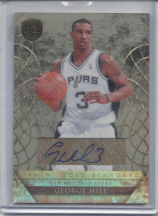 GEORGE HILL 2010-11 GOLD STANDARD SPURS AUTO #D 63/299