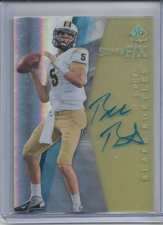 BLAKE BORTLES 2014 SP AUTHENTIC SUPER F/X ACETATE ON CARD RARE ROOKIE AUTO RC #8
