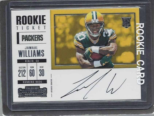 JAMAAL WILLIAMS 2017 CONTENDERS ROOKIE TICKET VARIATION ON CARD AUTO RC SP #361