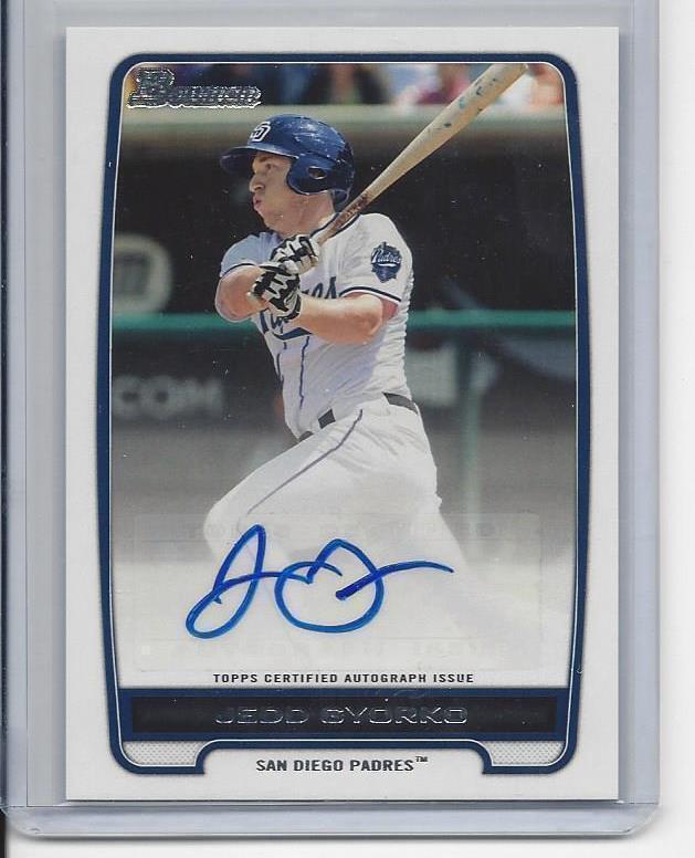 JEDD GYORKO 2012 BOWMAN PROSPECTS PADRES AUTO RC