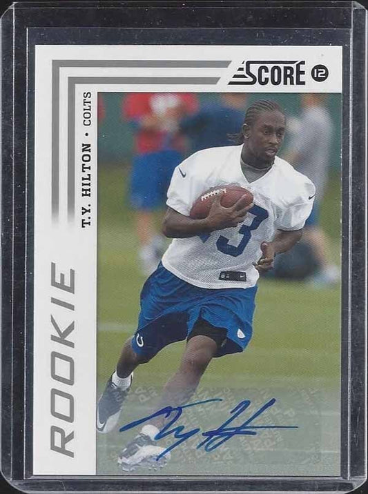 T.Y. HILTON 2012 SCORE COLTS ROOKIE AUTO RC #378