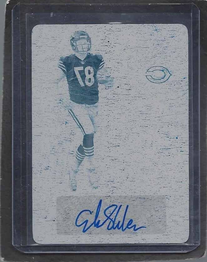 ADAM SHAHEEN 2018 PANINI CONTENDERS OPTIC CYAN PRINTING PLATE AUTO RC #D 1/1