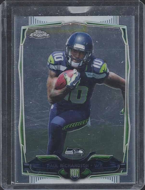 PAUL RICHARDSON 2014 TOPPS CHROME SP PHOTO VARIATION SHORT PRINT RC #219