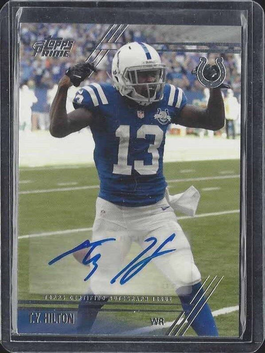 T.Y. HILTON 2014 TOPPS PRIME VETERAN VARIATION COLTS SP AUTO #12