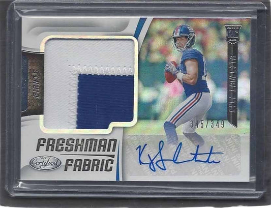 KYLE LAULETTA 2018 CERTIFIED FRESHMAN FABRIC 2 COLOR PATCH AUTO RC #D /349