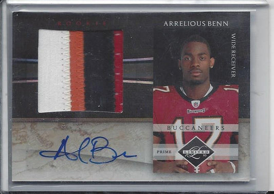 ARRELIOUS BENN 2010 LIMITED JUMBO 4 COLOR PATCH AUTO RC #D 3/25