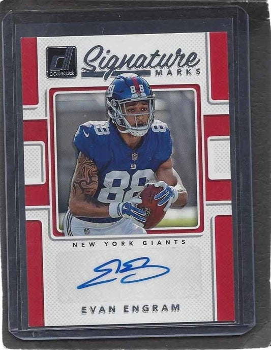 EVAN ENGRAM 2017 DONRUSS SIGNATURE MARKS RED GIANTS ROOKIE AUTO RC