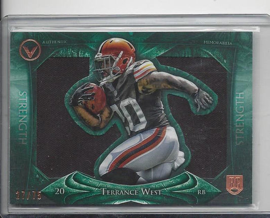 1/1 TERRANCE WEST 2014 TOPPS VALOR JUMBO STRENGTH JERSEY #D 27/75 (JERSEY #27!)