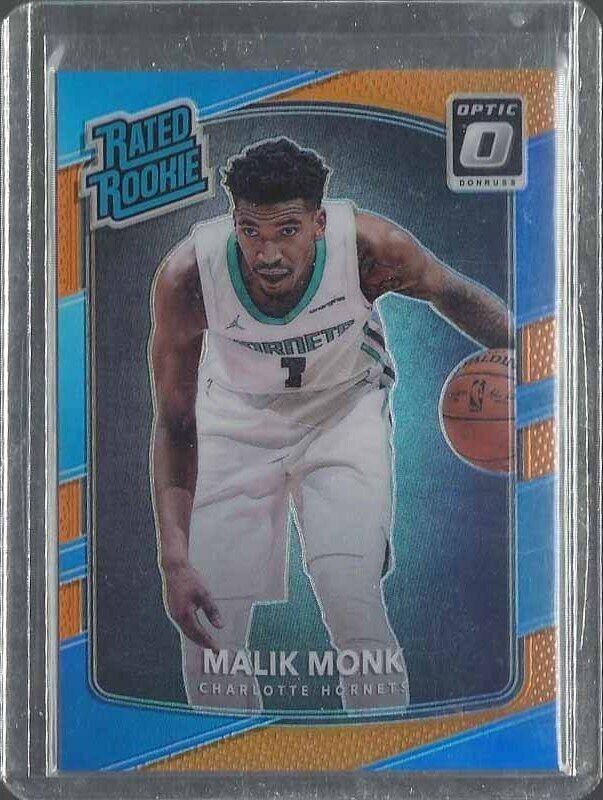 MALIK MONK 2017-18 DONRUSS OPTIC ORANGE HOLO RATED ROOKIE RC #D 157/199