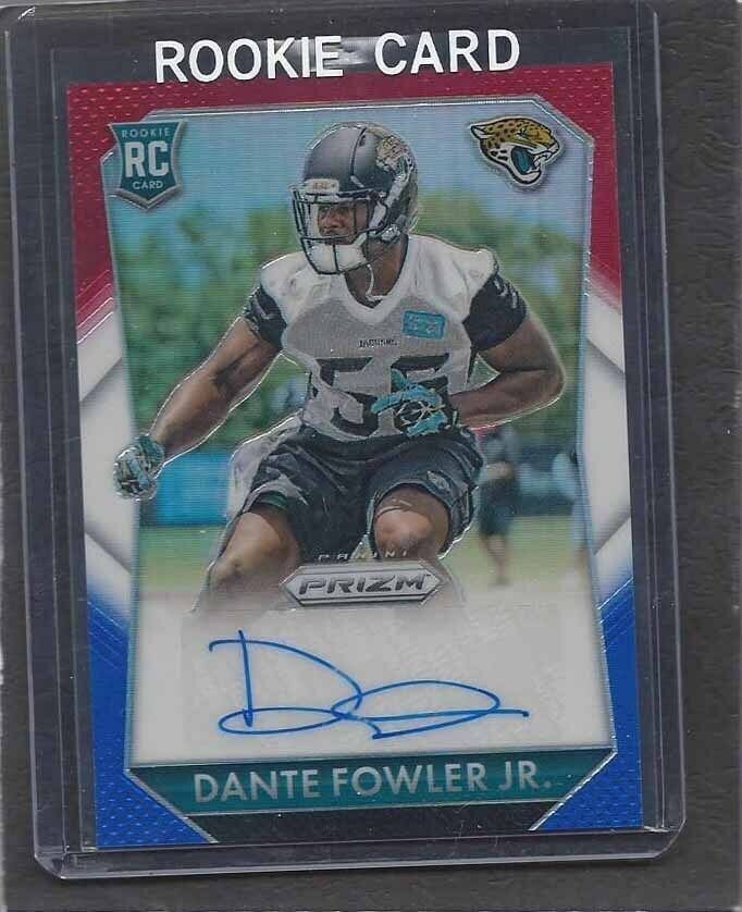 DANTE FOWLER JR 2015 PANINI PRIZM RED WHITE BLUE PRIZMS ROOKIE AUTO RC SP