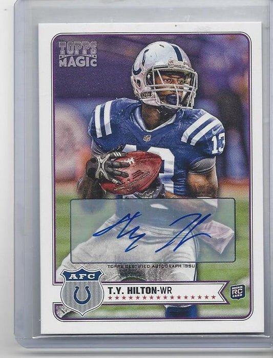 T.Y. HILTON 2012 TOPPS MAGIC COLTS ROOKIE AUTO RC #215