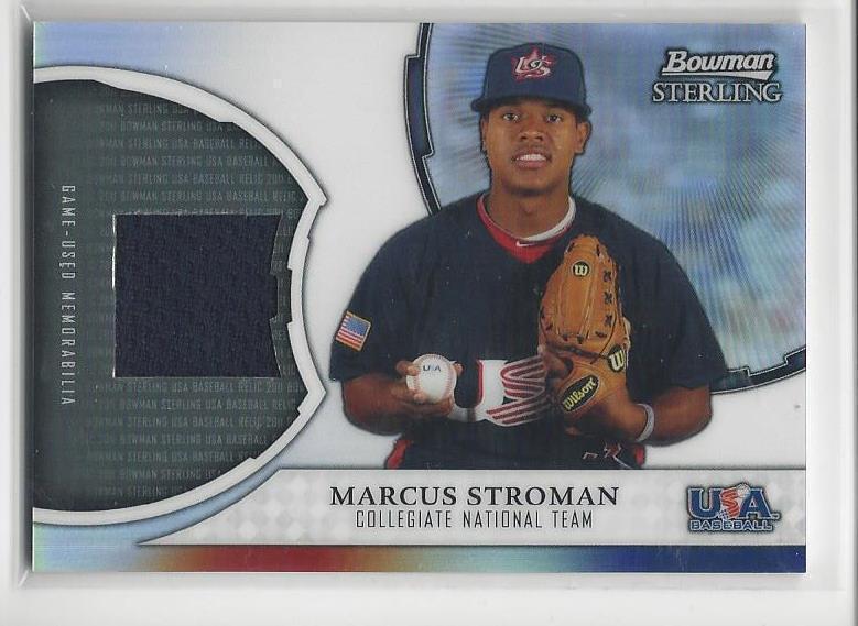 MARCUS STROMAN 2011 BOWMAN STERLING USA NATIONAL TEAM PROSPECT REFRACTOR JERSEY