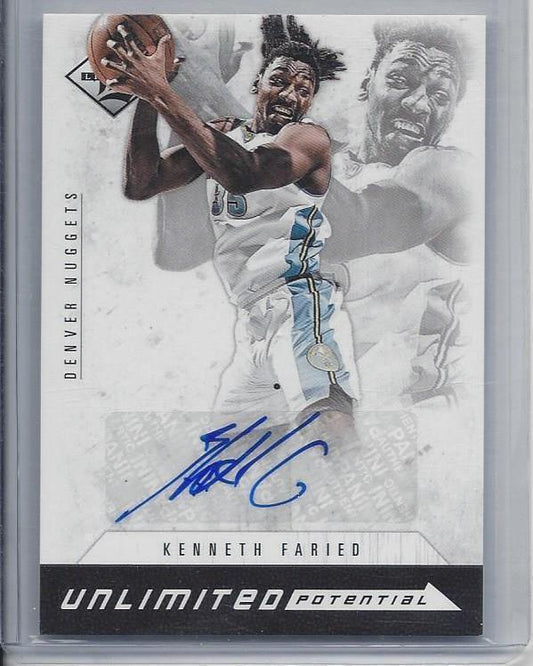KENNETH FARIED 2012-13 LIMITED UNLIMITED POTENTIAL NUGGETS AUTO RC #D 191/199