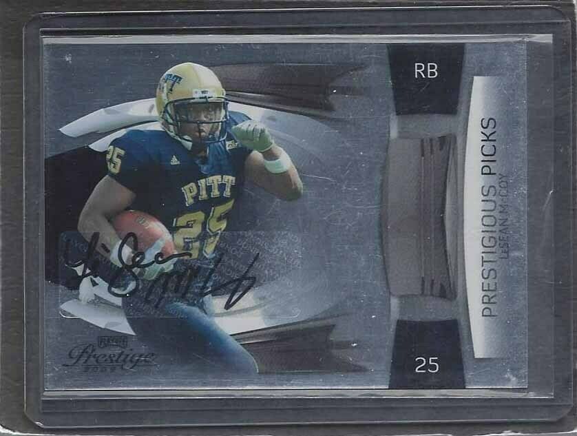 LESEAN MCCOY 2009 PLAYOFF PRESTIGE PRESTIGIOUS PICKS ROOKIE AUTO RC #D 93/100