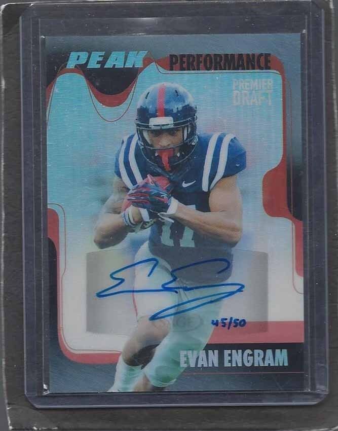 EVAN ENGRAM 2017 SAGE HIT PEAK PERFORMANCE PREMIER DRAFT AUTO RC #D 45/50