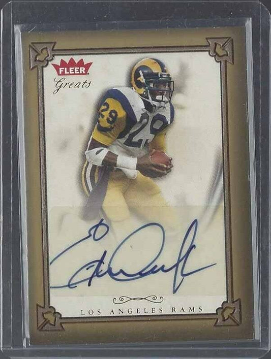 ERIC DICKERSON 2004 FLEER GREATS OF THE GAME RAMS RARE AUTO