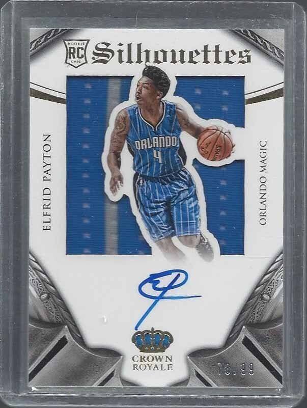 ELFRID PAYTON 2014-15 PREFERRED CROWN ROYALE SILHOUETTE JUMBO JERSEY AUTO RC /99