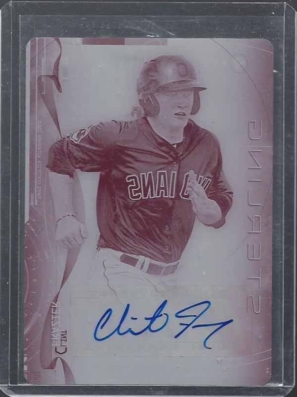 CLINT FRAZIER 2014 BOWMAN STERLING MAGENTA PRINTING PLATE PROSPECT AUTO #D 1/1