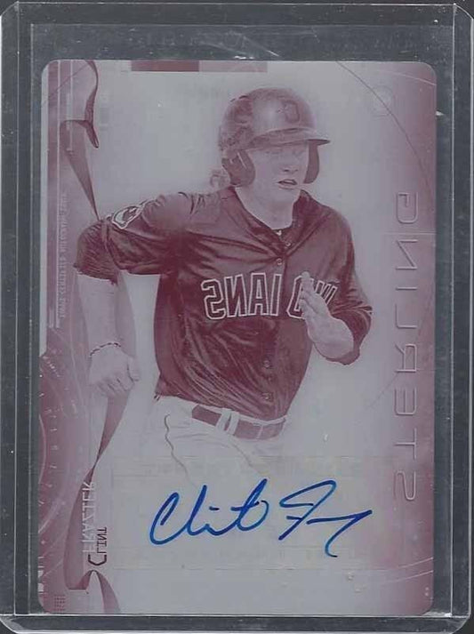 CLINT FRAZIER 2014 BOWMAN STERLING MAGENTA PRINTING PLATE PROSPECT AUTO #D 1/1