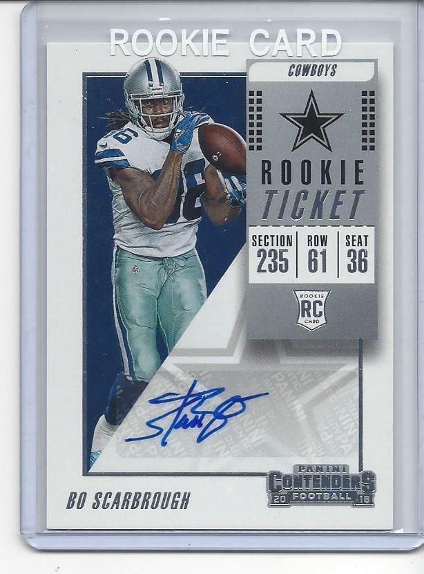 BO SCARBROUGH 2018 PANINI CONTENDERS ROOKIE TICKET TRUE RC AUTO #193