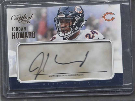 JORDAN HOWARD 2016 PANINI DONRUSS CERTIFIED CUTS ON CARD AUTO RC #D 133/149