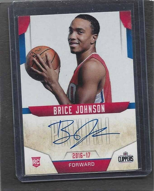 BRICE JOHNSON 2016 PANINI NEXT DAY ON CARD SSP AUTO RC