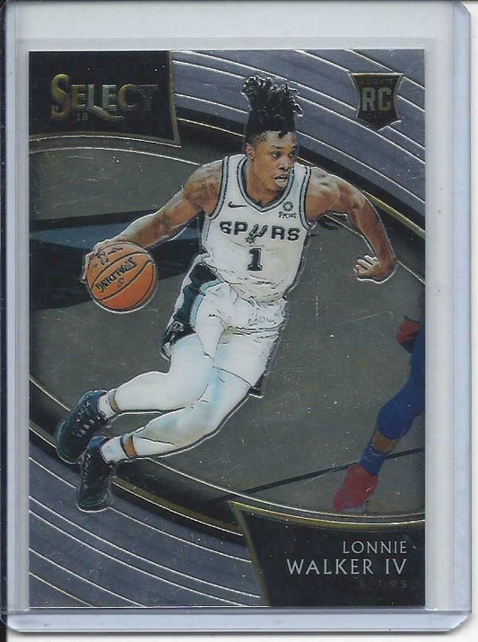LONNIE WALKER IV 2018-19 PANINI SELECT COURTSIDE SP SHORT PRINT ROOKIE RC #271
