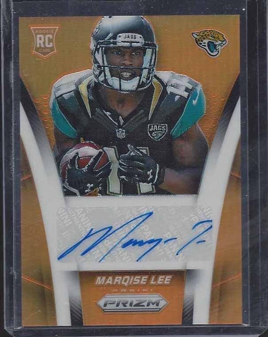 MARQISE LEE 2014 PANINI PRIZM ORANGE PRIZMS ROOKIE AUTO RC #D 27/50