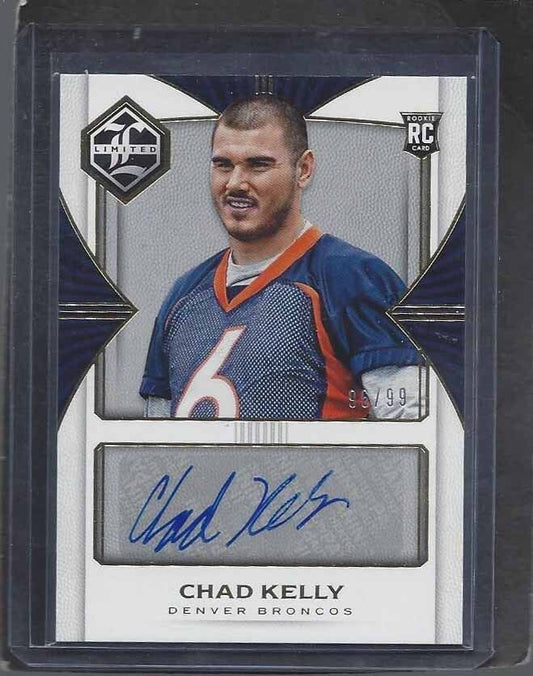 CHAD KELLY 2017 PANINI LIMITED DENVER BRONCOS ROOKIE AUTO RC #D 96/99