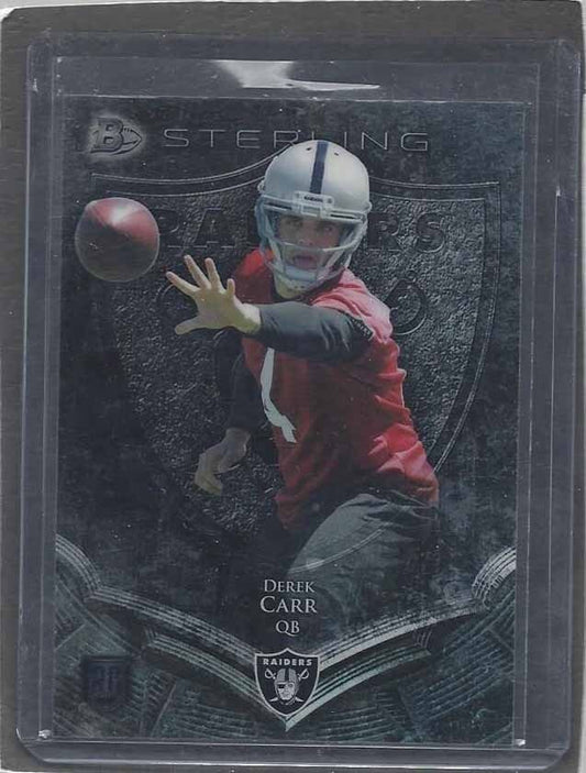 DEREK CARR 2014 BOWMAN STERLING RAIDERS TRUE ROOKIE RC #8