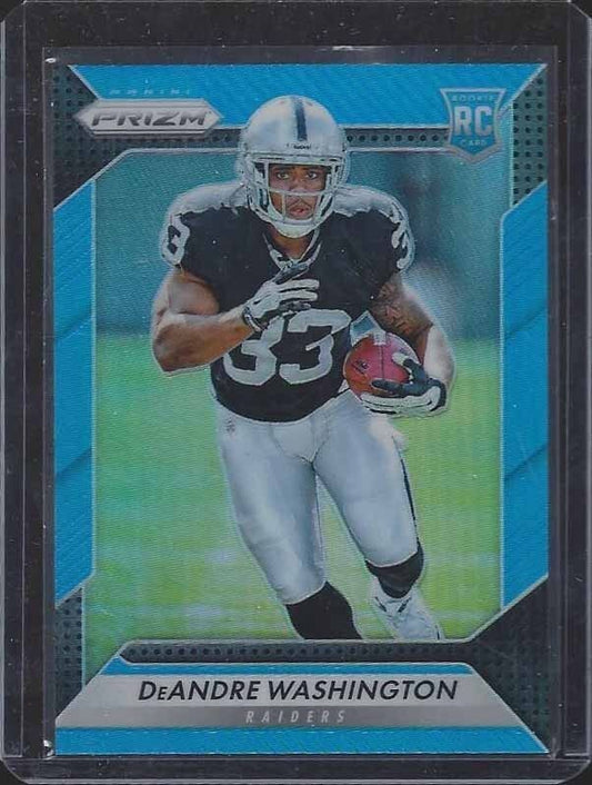 DEANDRE WASHINGTON 2016 PANINI PRIZM BLUE PRIZMS REFRACTOR RC #D 24/199