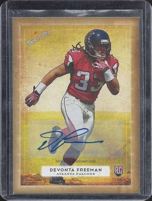 DEVONTA FREEMAN 2014 TOPPS TURKEY RED FALCONS ROOKIE AUTO RC #11