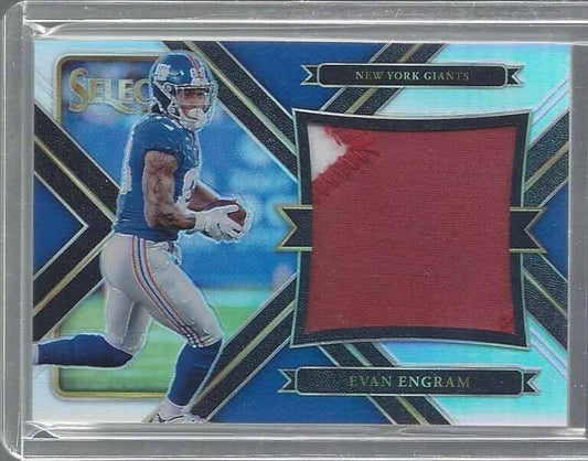 EVAN ENGRAM 2017 SELECT SILVER PRIZM JUMBO 2 COLOR PATCH RC #D 40/99