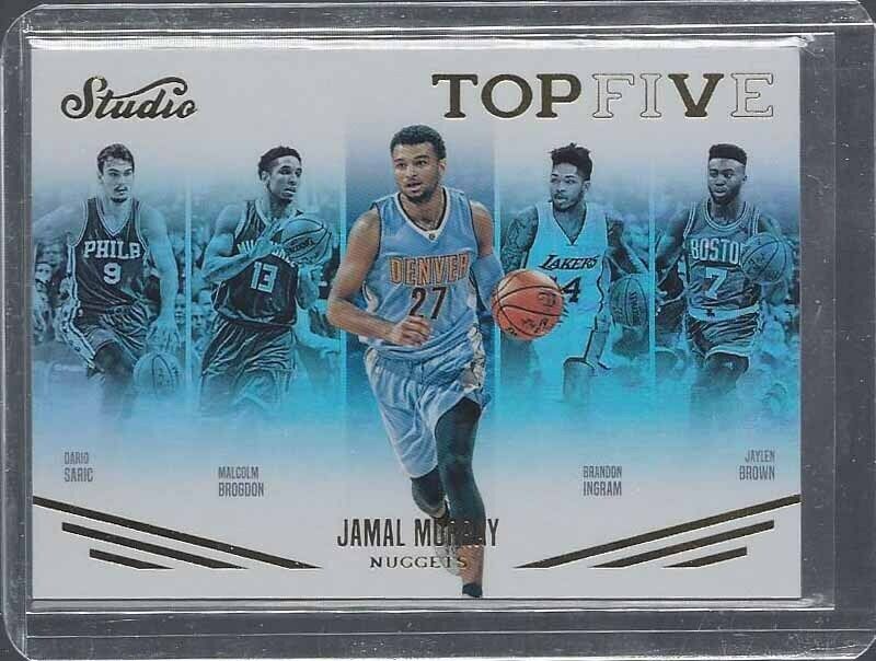 JAMAL MURRAY 2016-17 PANINI STUDIO TOP FIVE CASE HIT ROOKIE RC #5