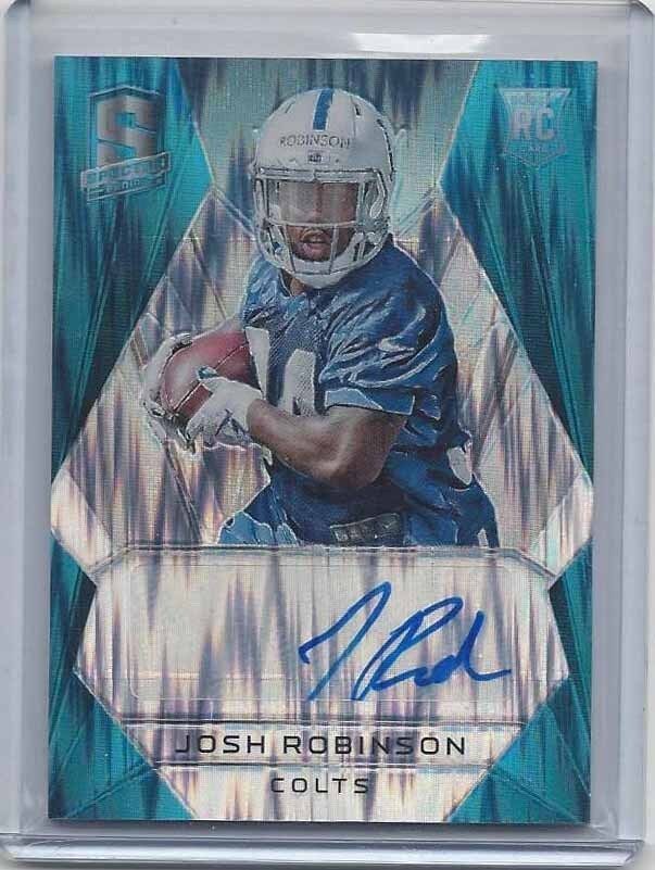 JOSH ROBINSON 2015 PANINI SPECTRA NEON BLUE PRIZM REFRACTOR AUTO RC #D 38/50